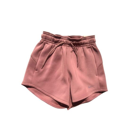 Nike woman’s XS dri-fit training high rise standard fit mauve purple shorts New - Picture 1 of 4